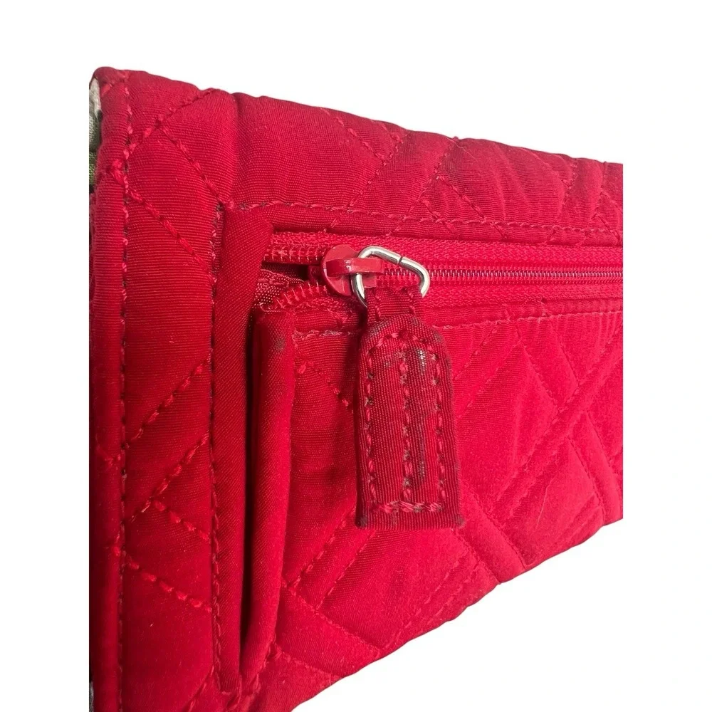 Vera Bradley RFID Georgia Wallet in Cardinal Red - Trifold - Picture 11 of 14